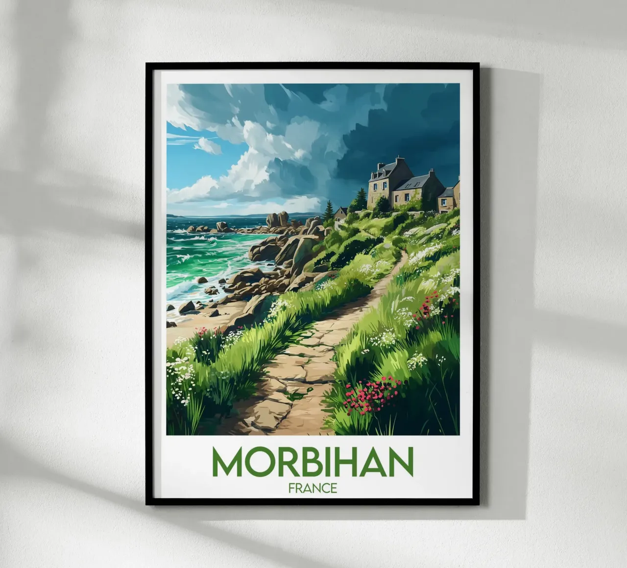 Affiche Morbihan carta hahnemühle da Frame the World