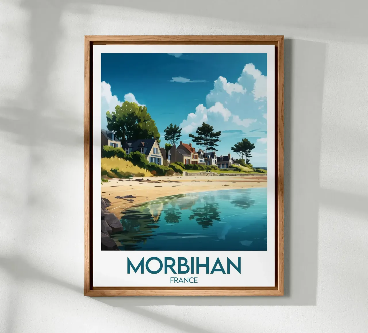 Affiche Morbihan alluminio dibond da Frame the World