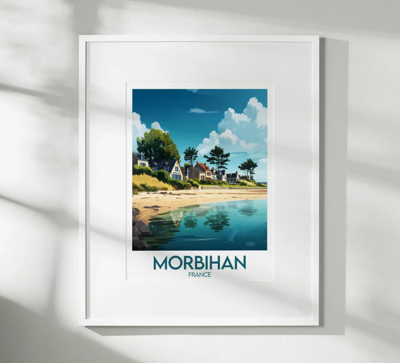 Affiche Morbihan poster con telaio in plastica da Frame the World