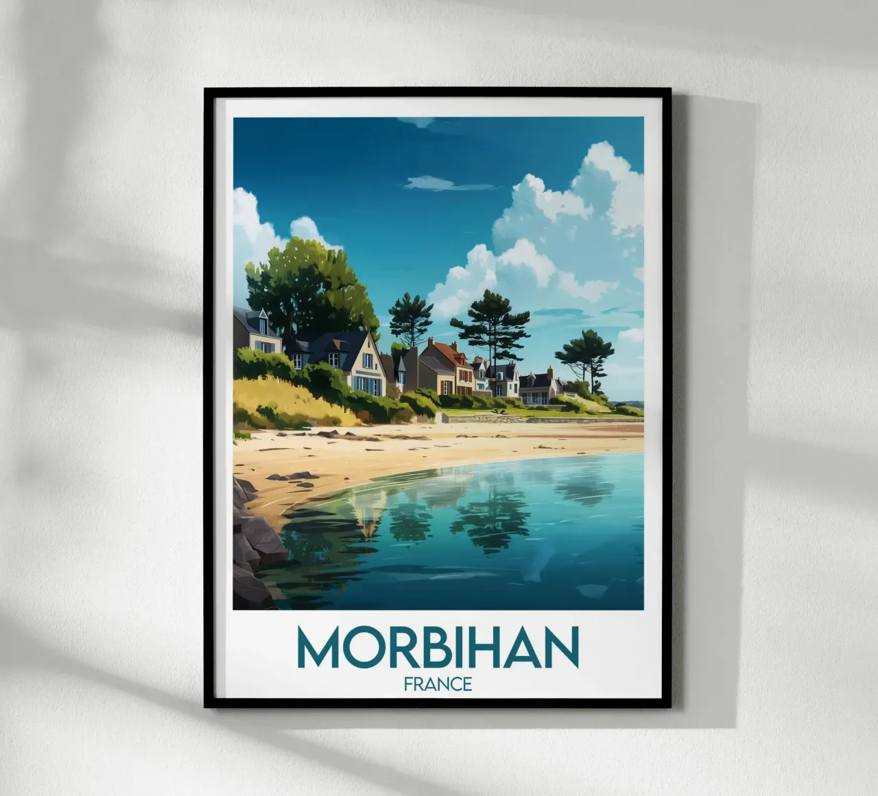 Affiche Morbihan poster con telaio in plastica da Frame the World