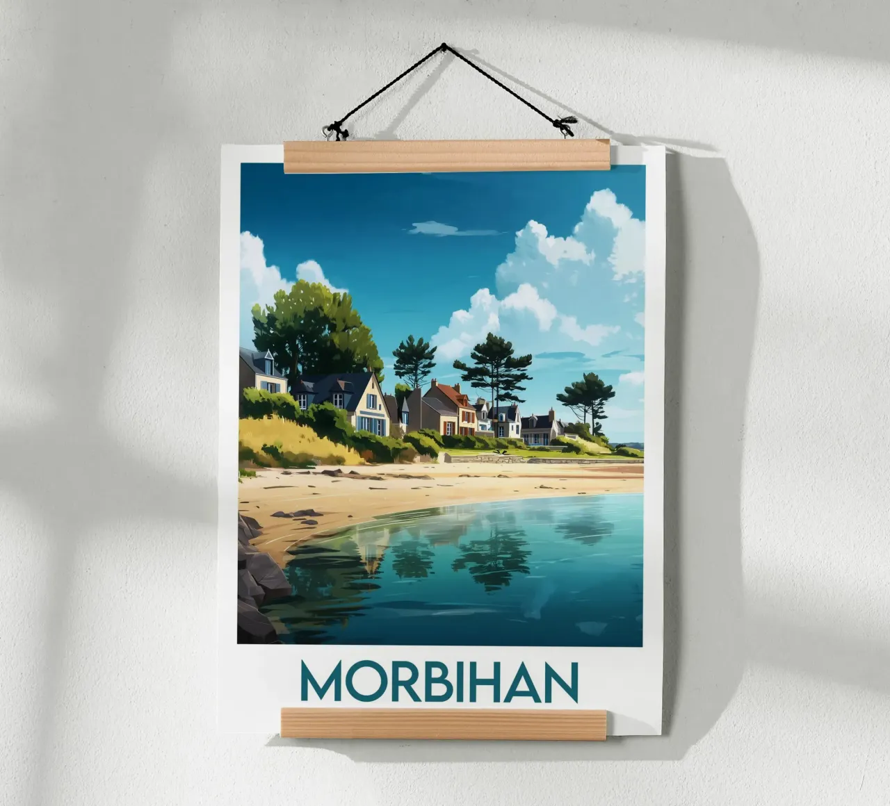 Affiche Morbihan poster con telaio in plastica da Frame the World