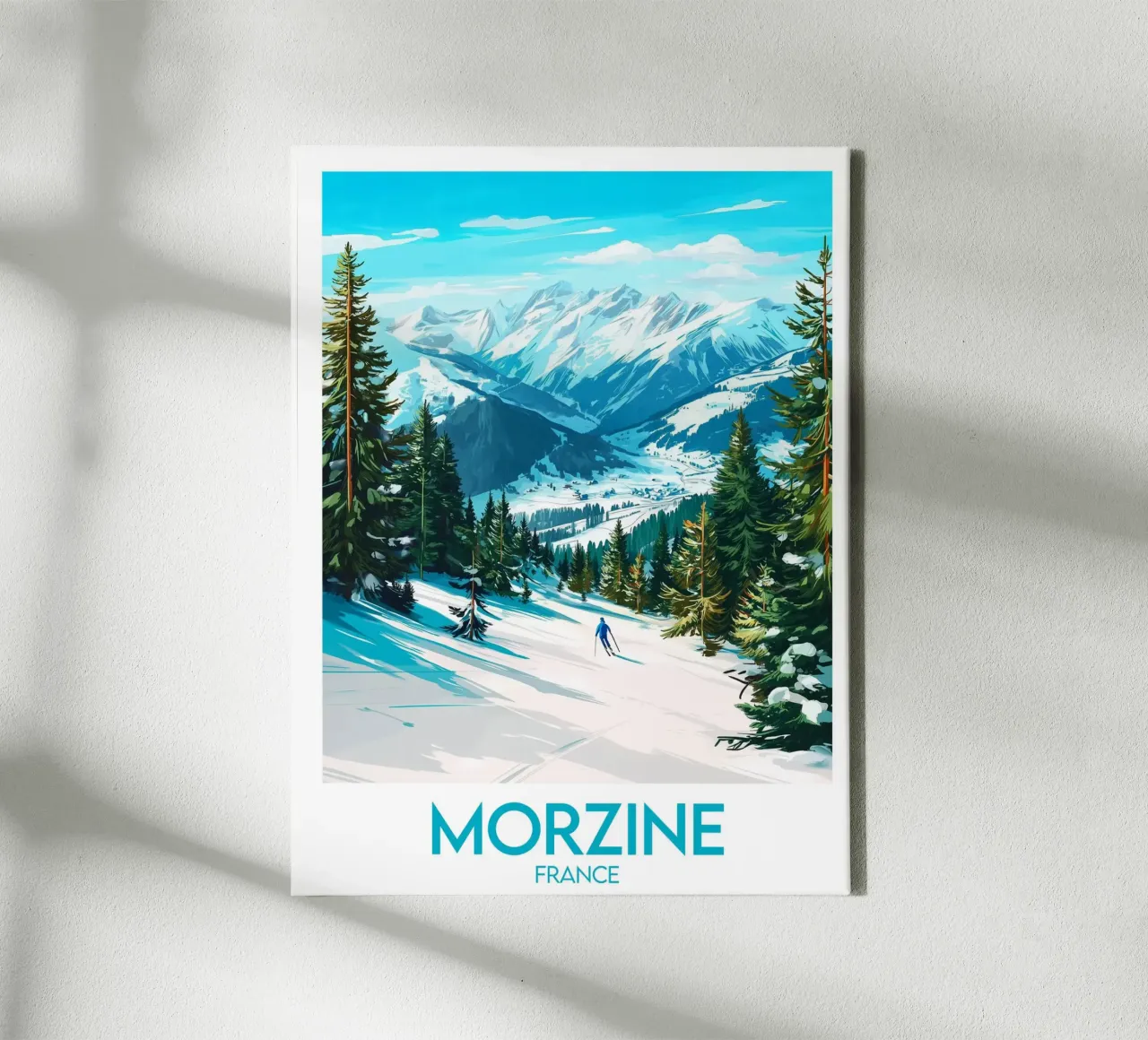 Affiche Morzine canvas by Frame the World
