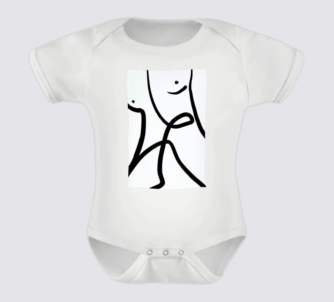 Aligned babyrompertje korte mouwen van Graphite