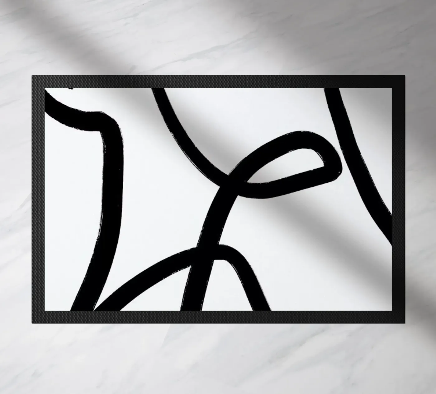 Aligned paillasson de Graphite