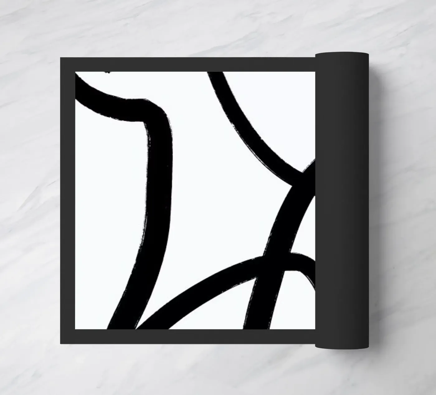 Aligned paillasson de Graphite