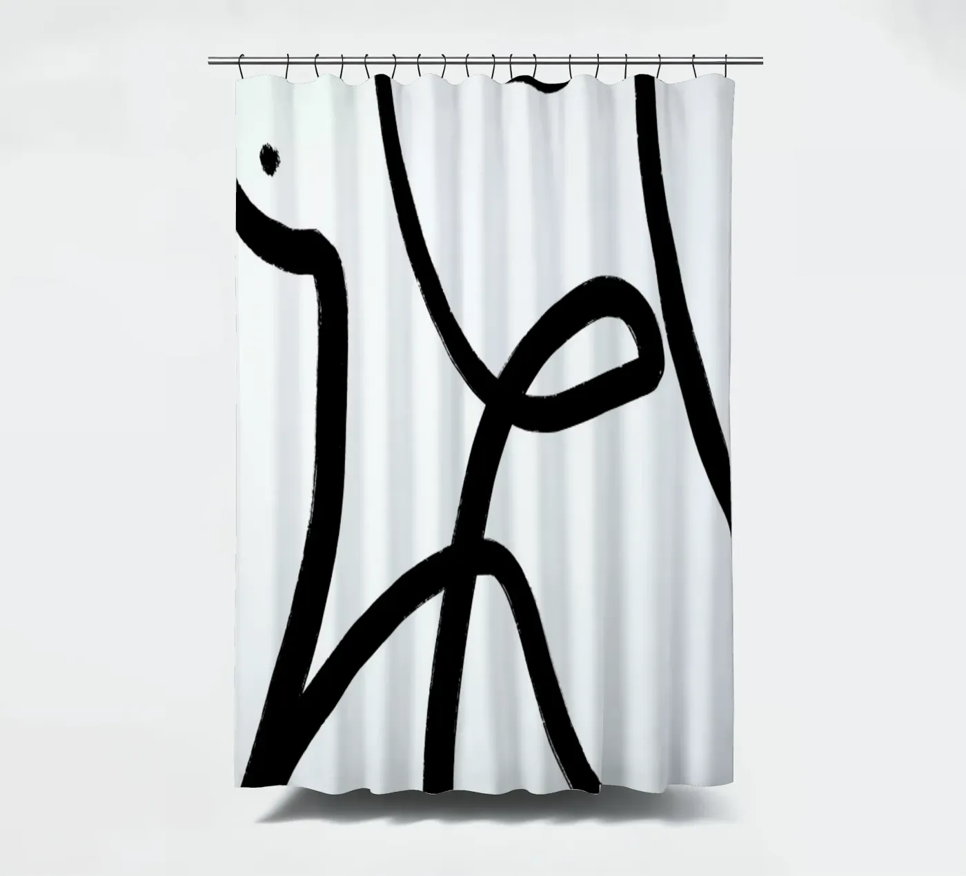 Aligned Duschvorhang von Graphite