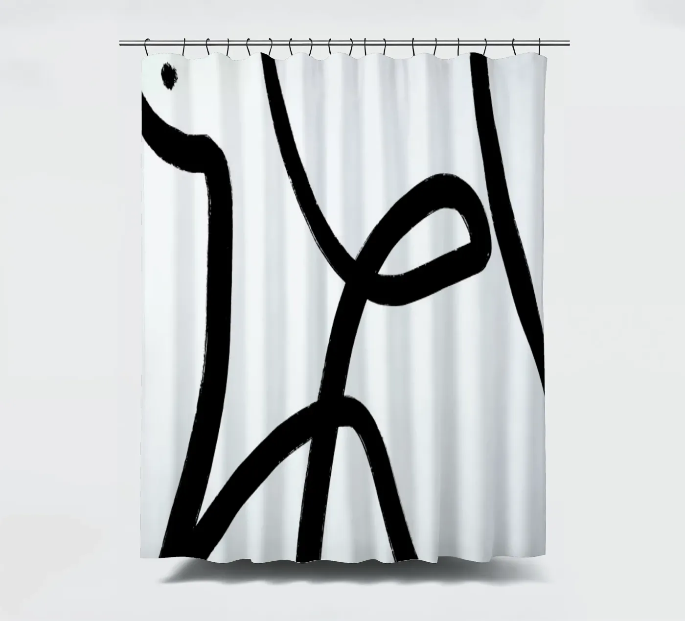 Aligned Duschvorhang von Graphite