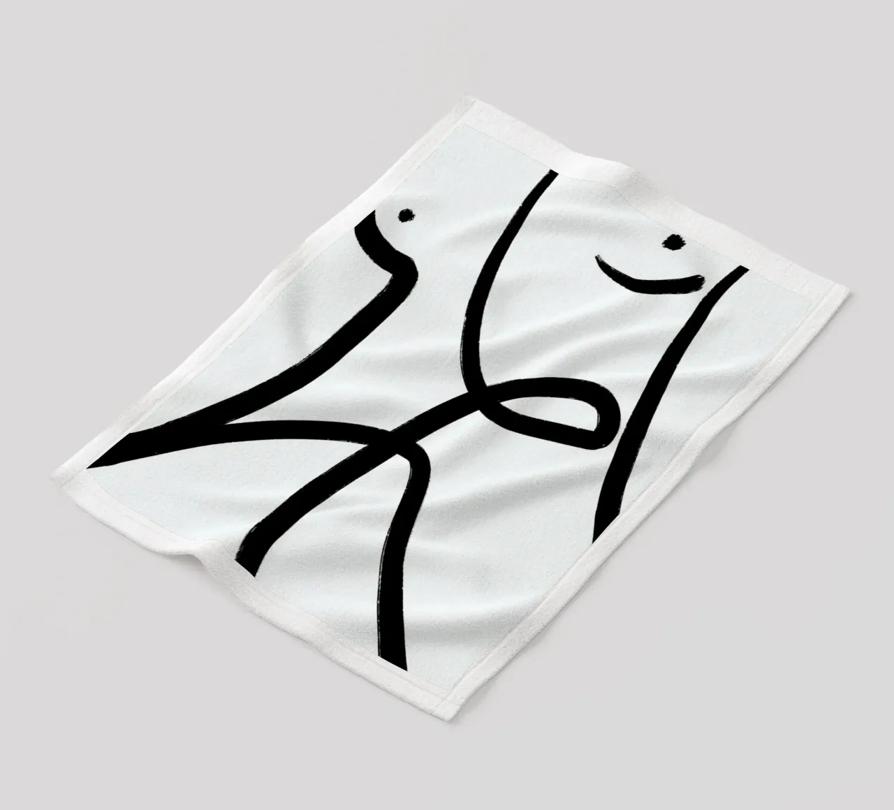 Aligned Fleecedecke von Graphite