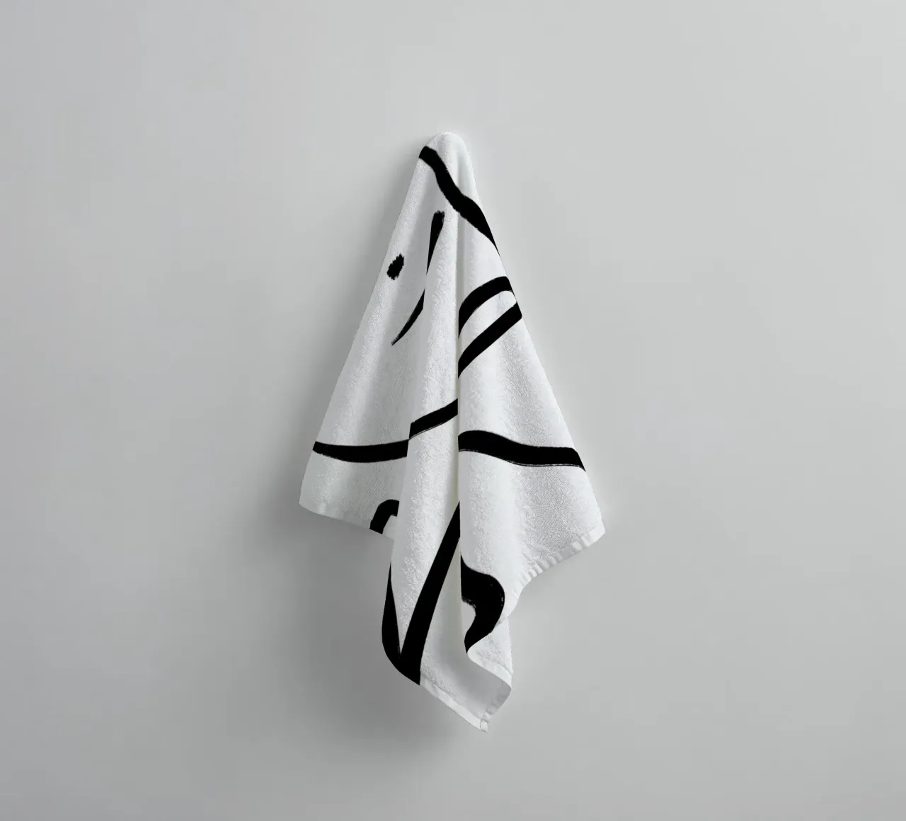 Aligned badhanddoek van Graphite