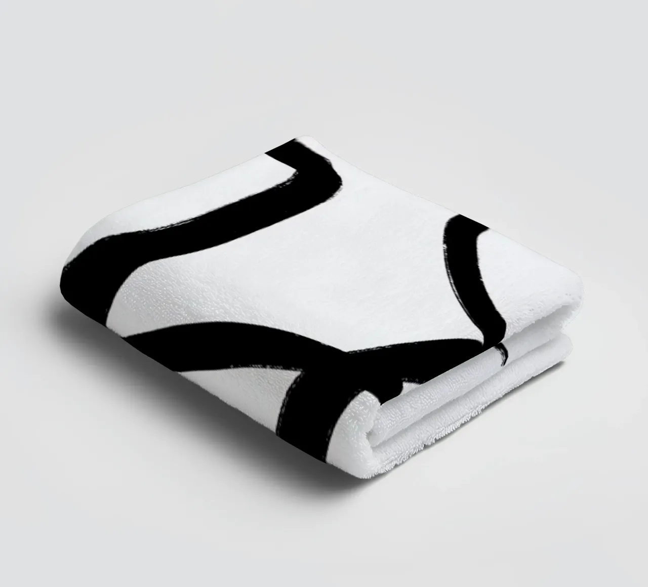 Aligned badhanddoek van Graphite