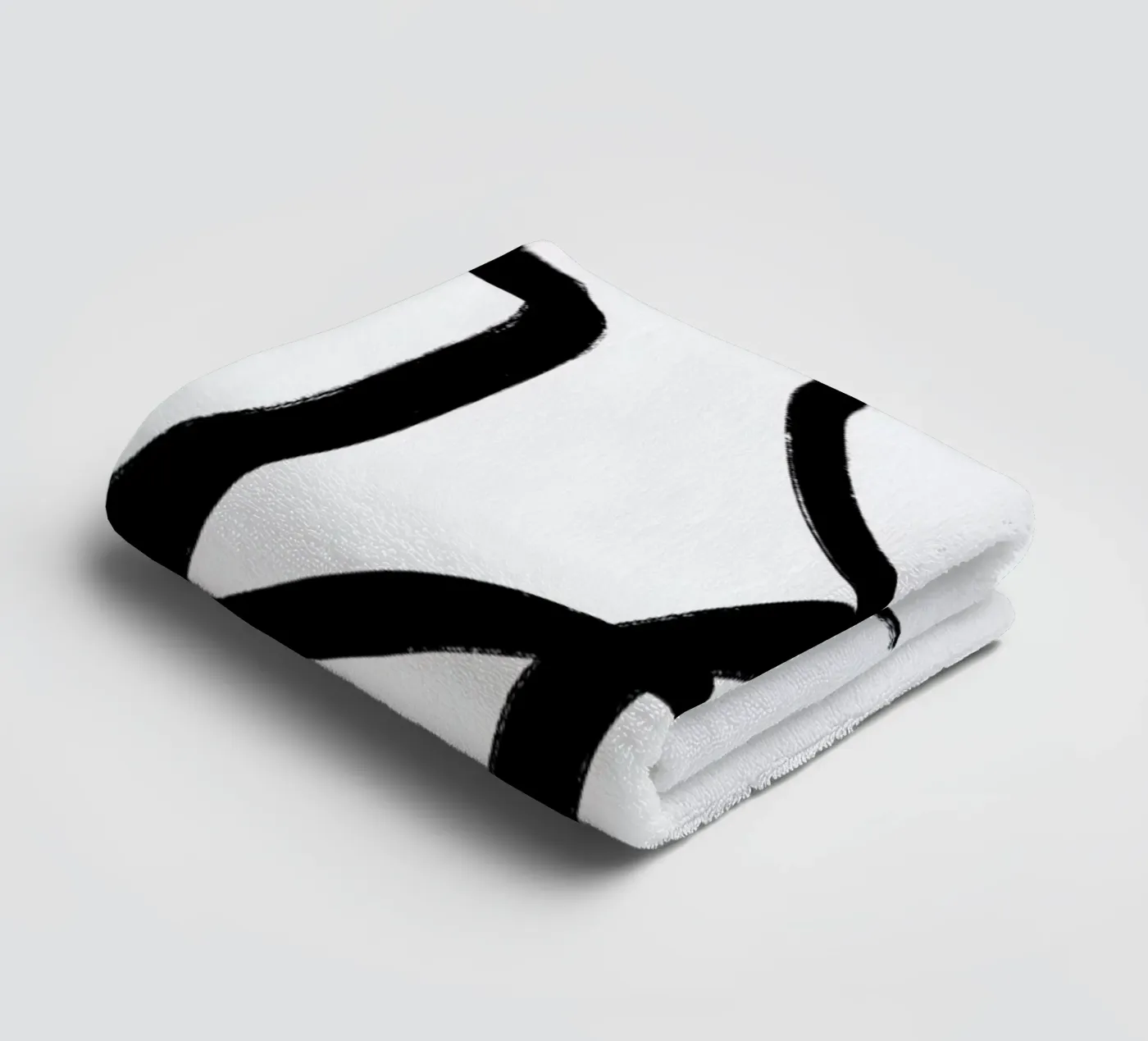 Aligned badhanddoek van Graphite