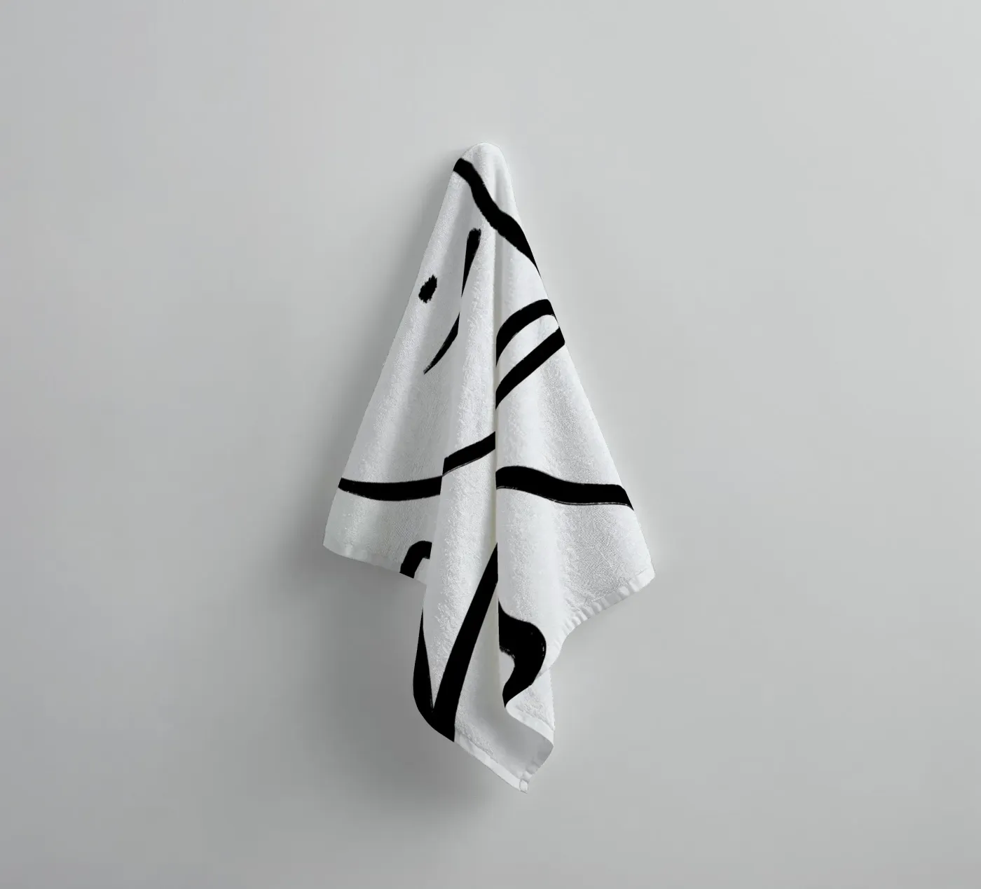 Aligned badhanddoek van Graphite