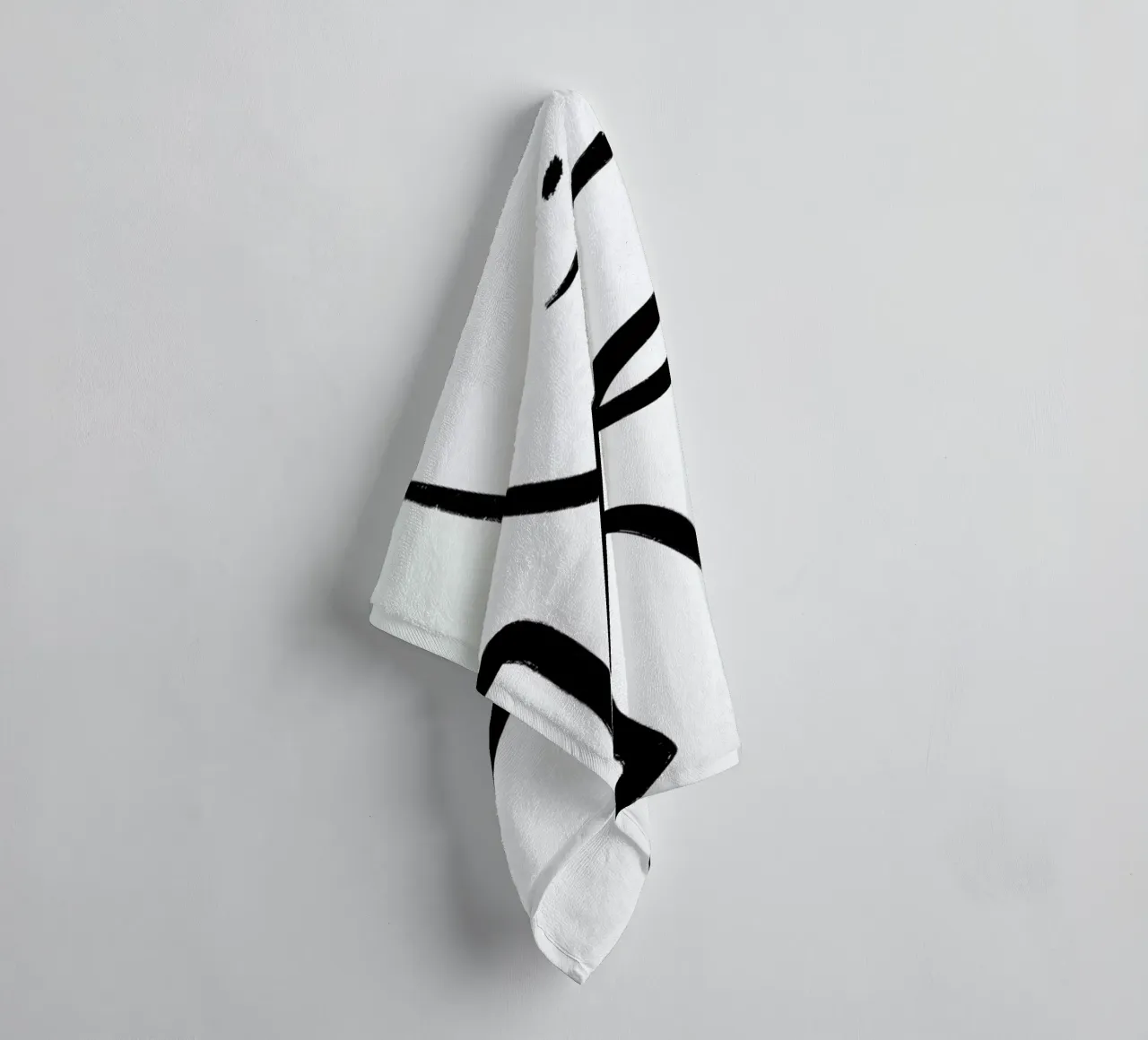 Aligned badhanddoek van Graphite