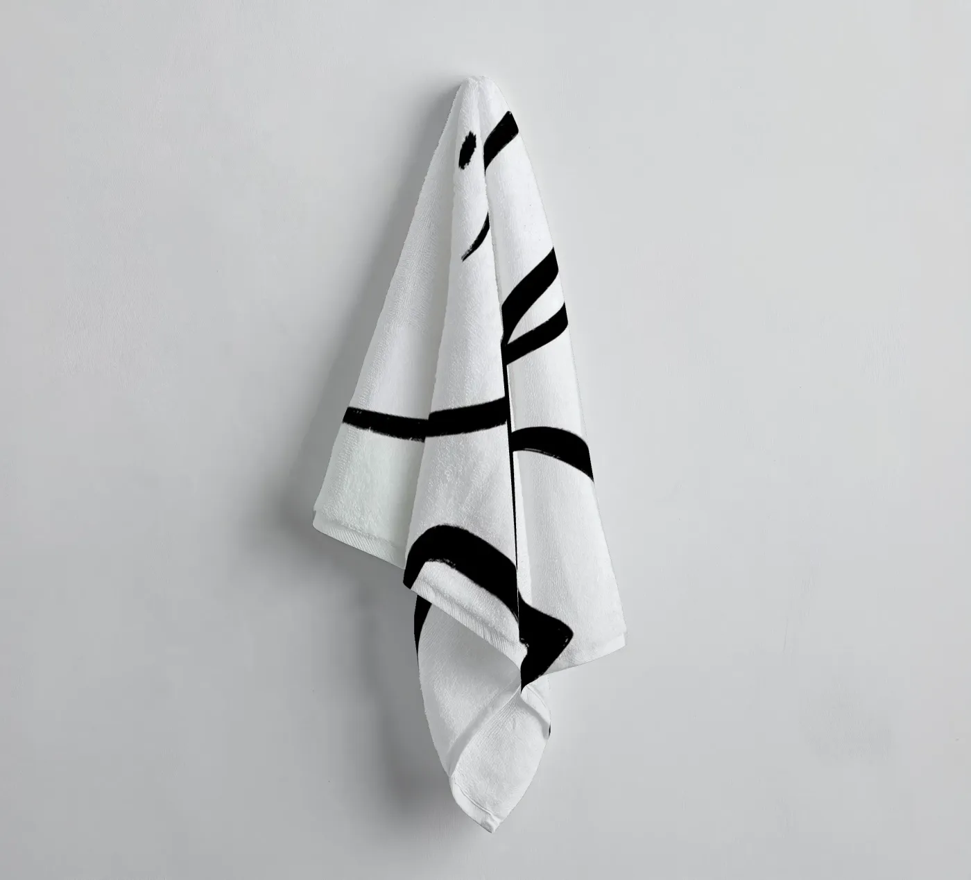 Aligned badhanddoek van Graphite