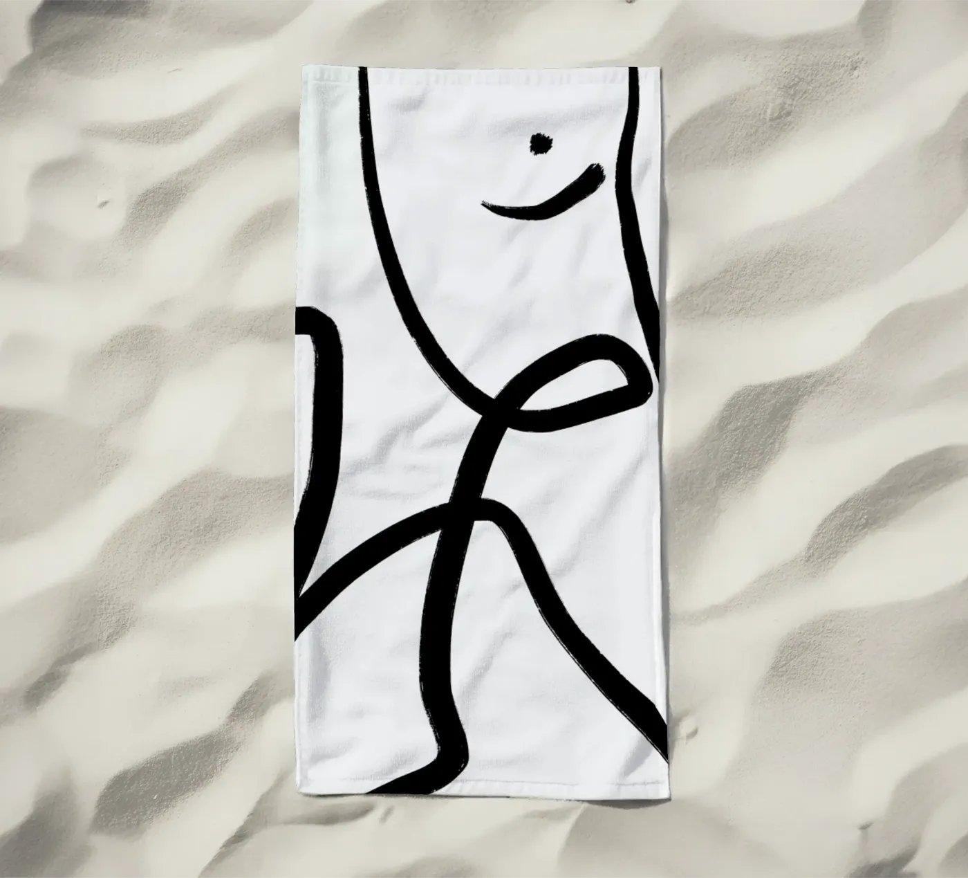 Aligned Strandtuch von Graphite