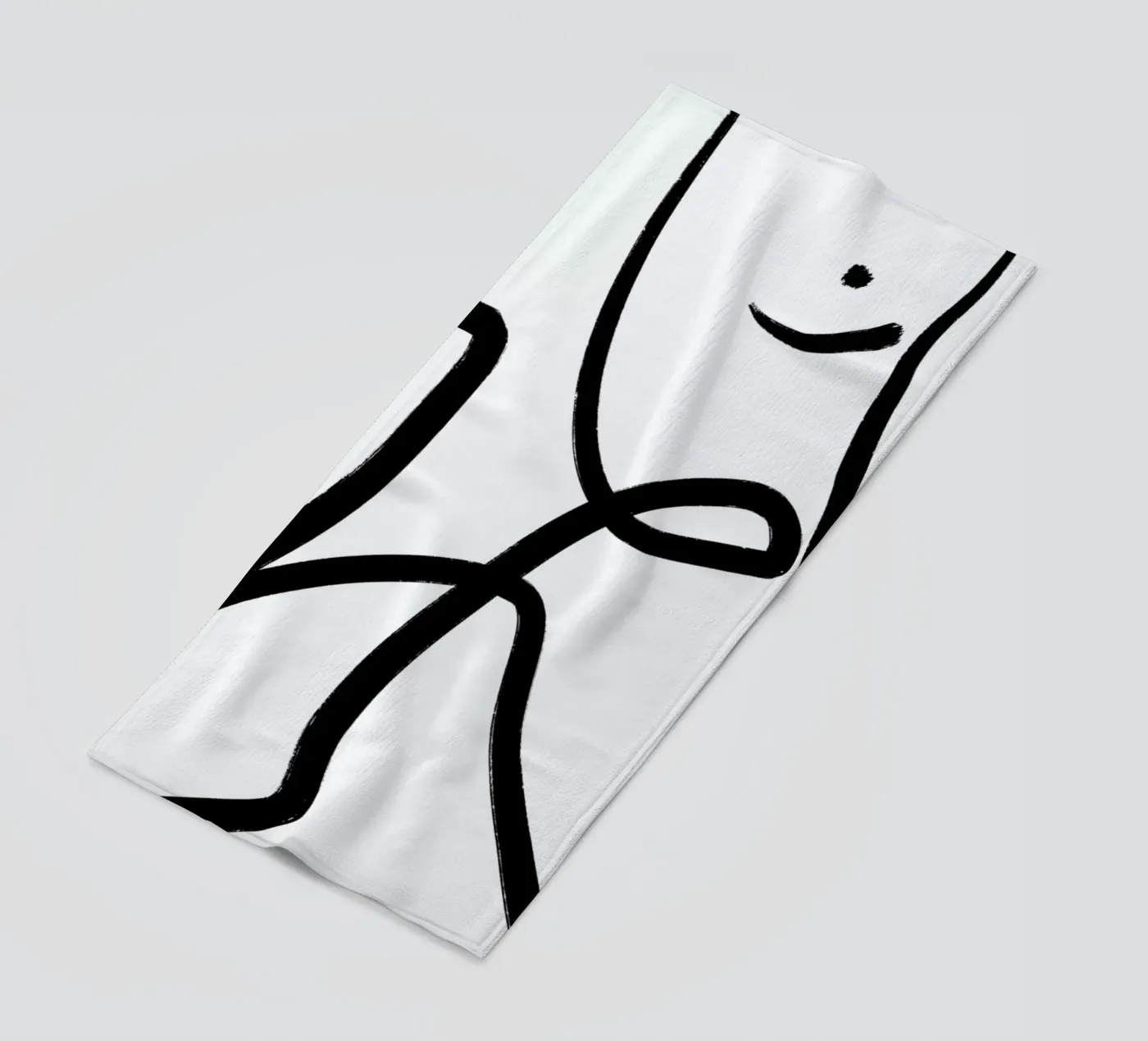 Aligned Strandtuch von Graphite