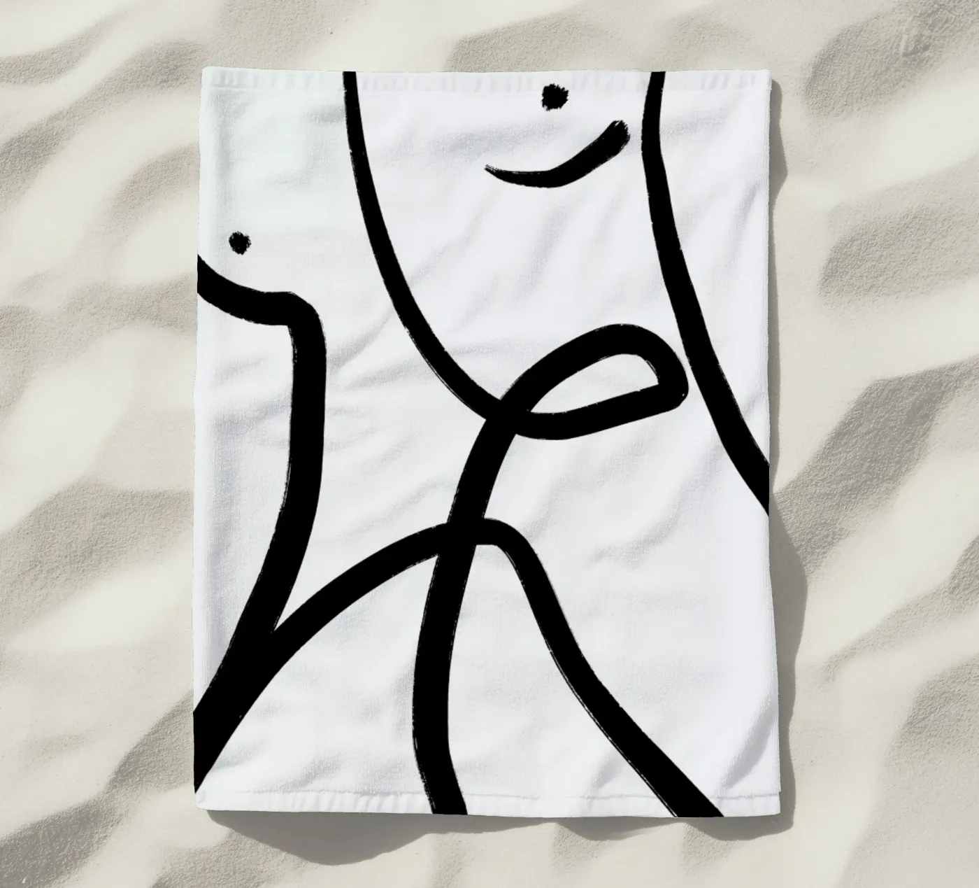 Aligned Strandtuch von Graphite