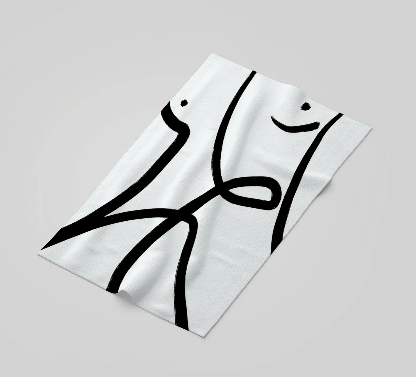 Aligned Strandtuch von Graphite