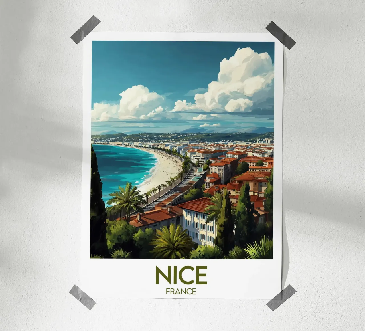 Affiche Nice poster con telaio in plastica da Frame the World
