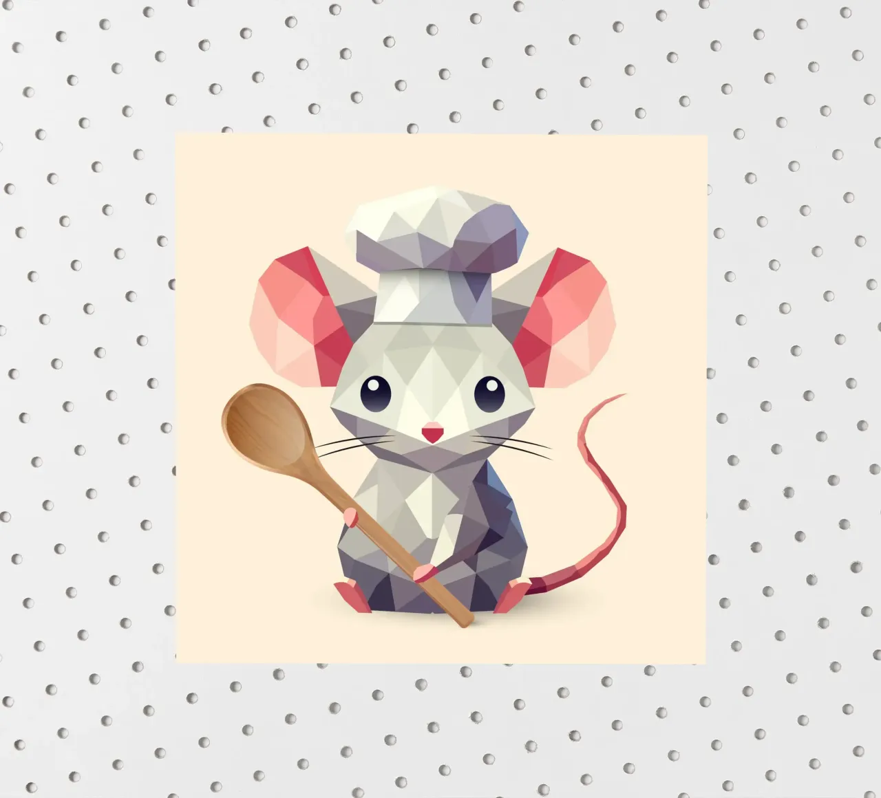 Mouse as chef - Culinary charm in a modern style sticker by namosh