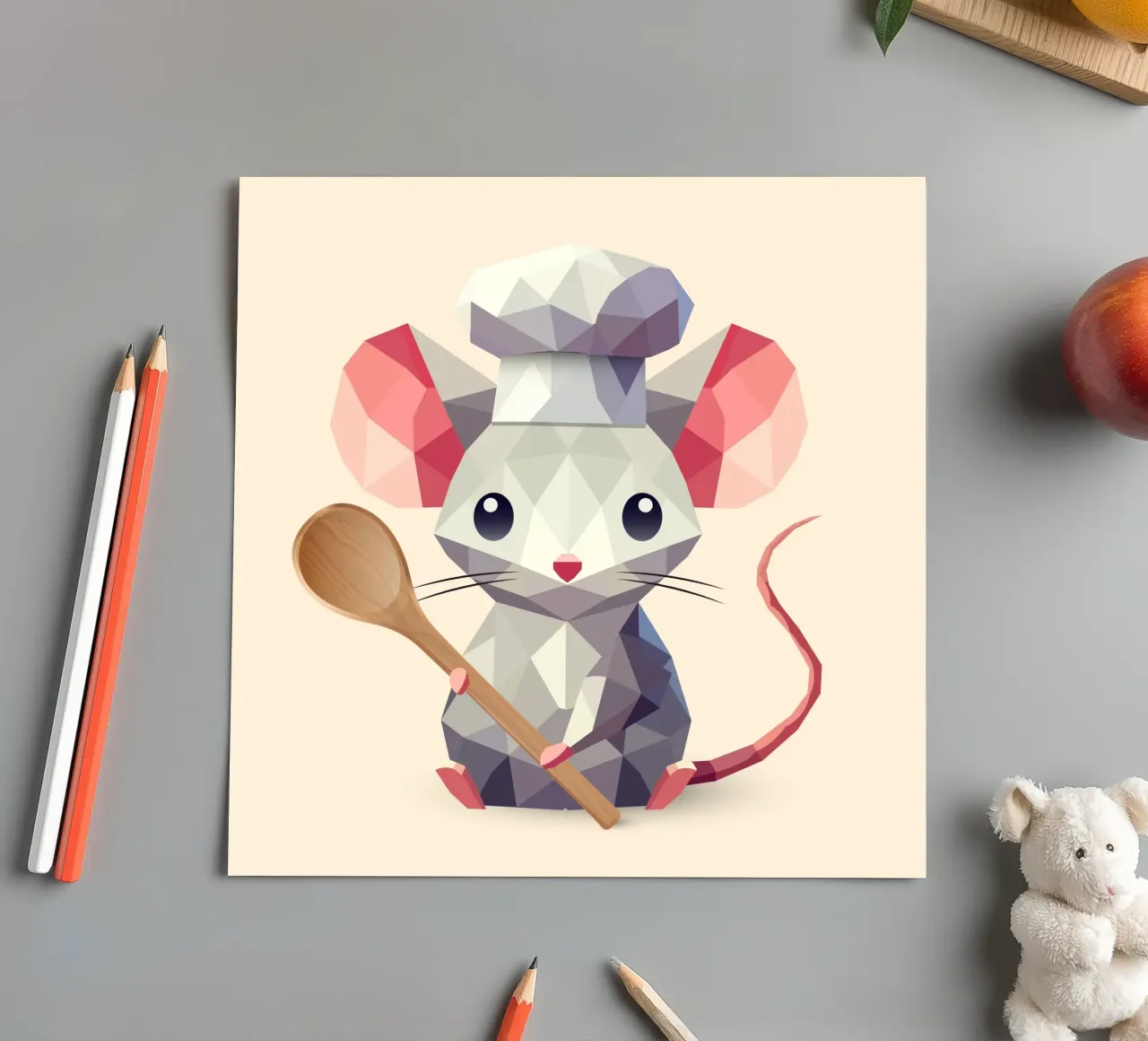 Ratón como chef - Encanto culinario en un estilo moderno pack de pegatina de namosh