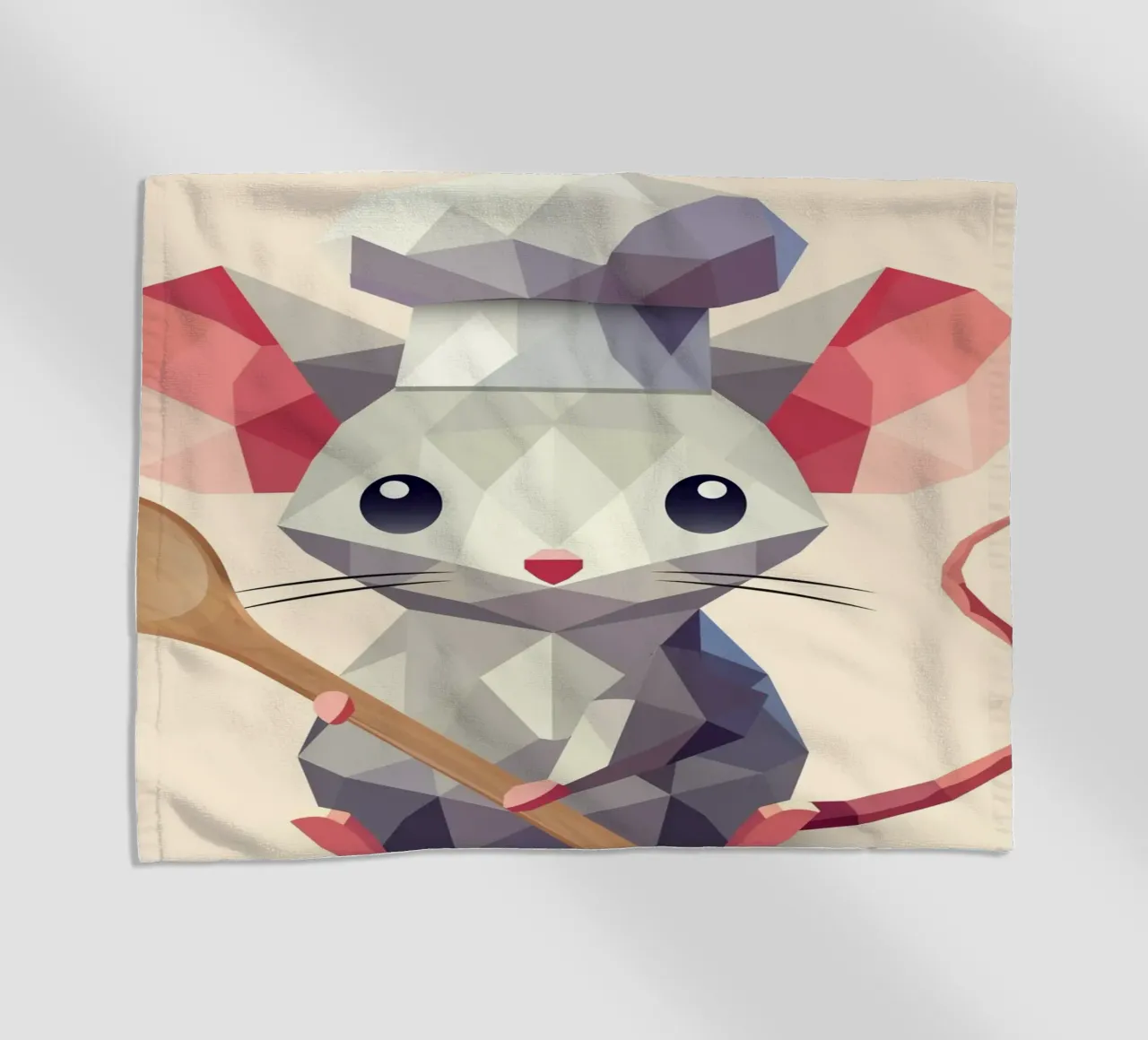 Mouse as chef - Culinary charm in a modern style beach towel by namosh