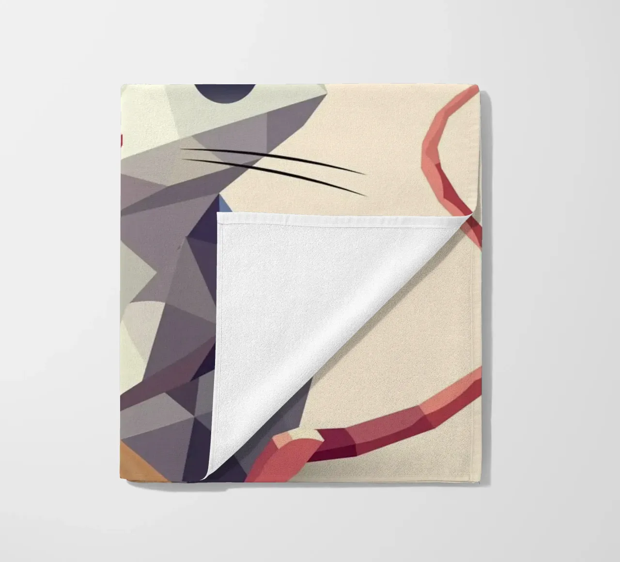 Mouse as chef - Culinary charm in a modern style beach towel by namosh