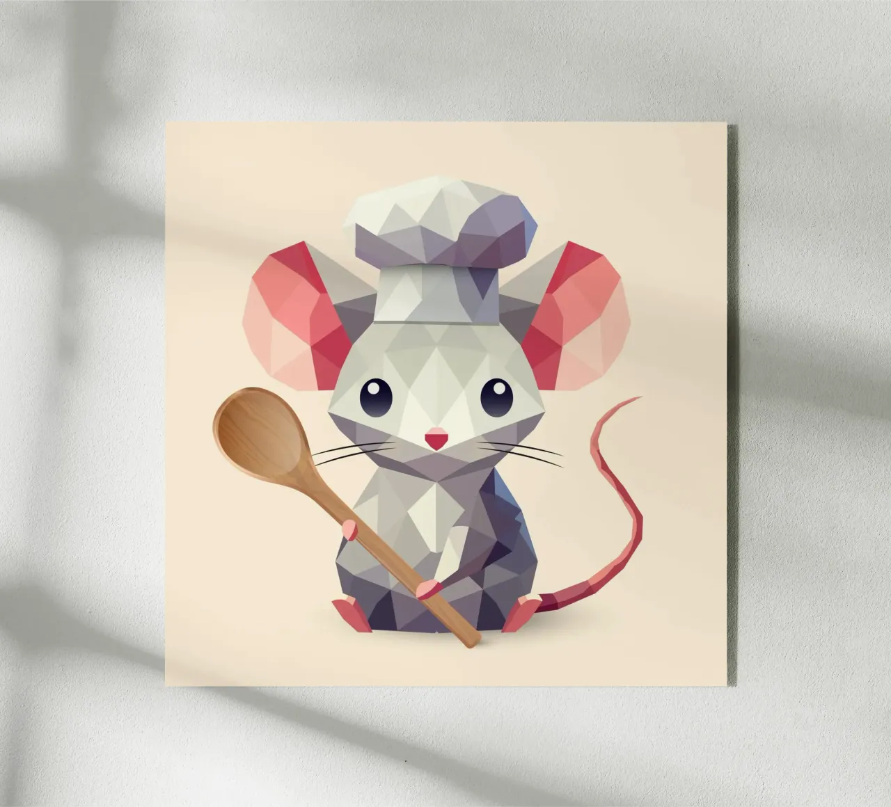 Mouse as chef - Culinary charm in a modern style acrylic glass by namosh