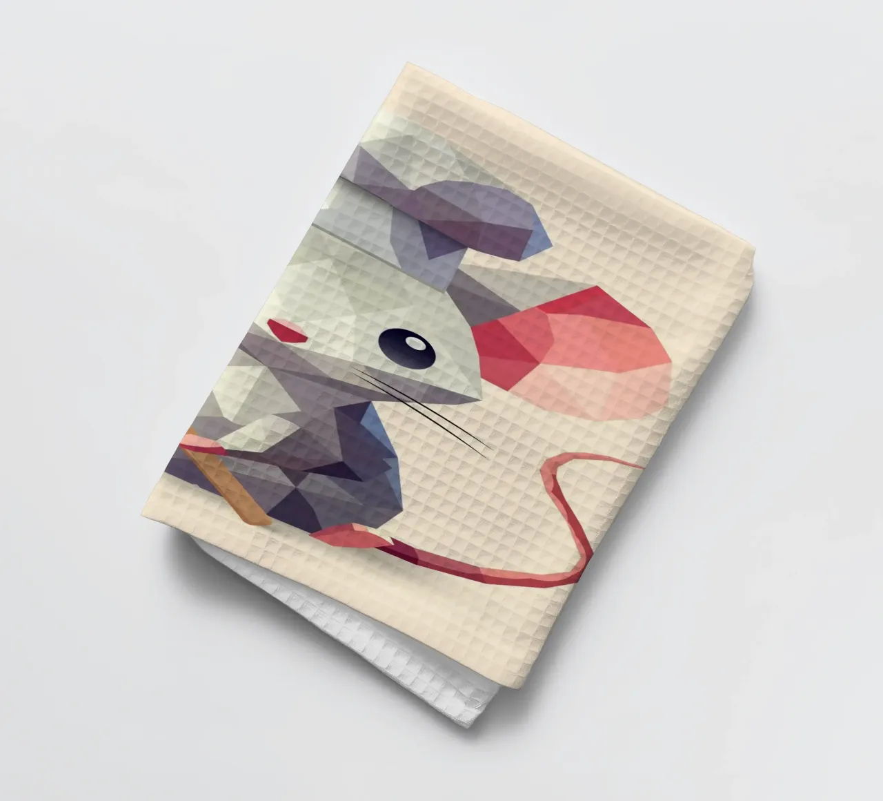 Mouse as chef - Culinary charm in a modern style tea towel by namosh