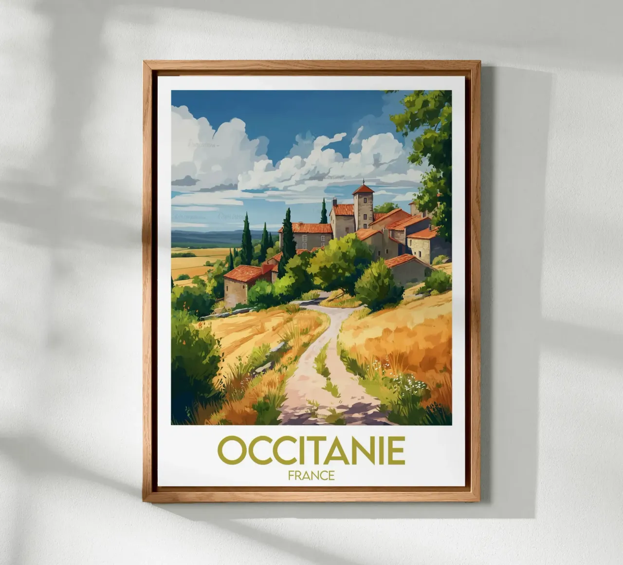 Affiche Occitanie alluminio dibond da Frame the World