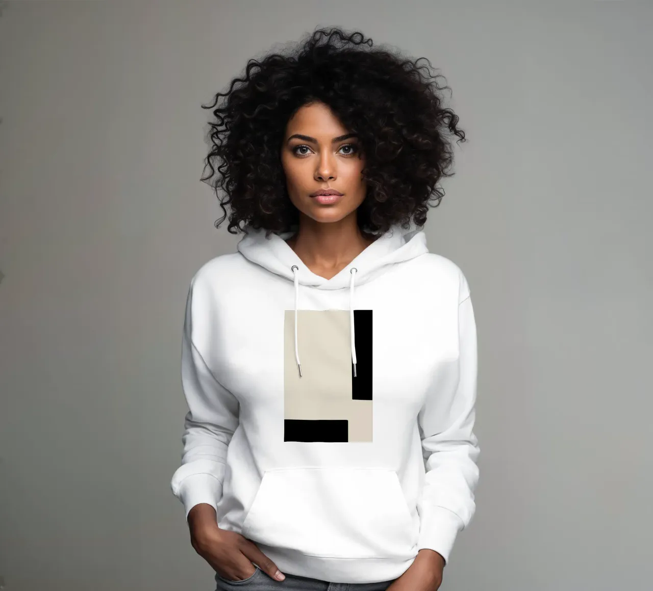 Border hoodie van Graphite