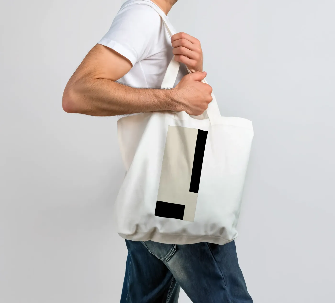 Border tote bag by Graphite