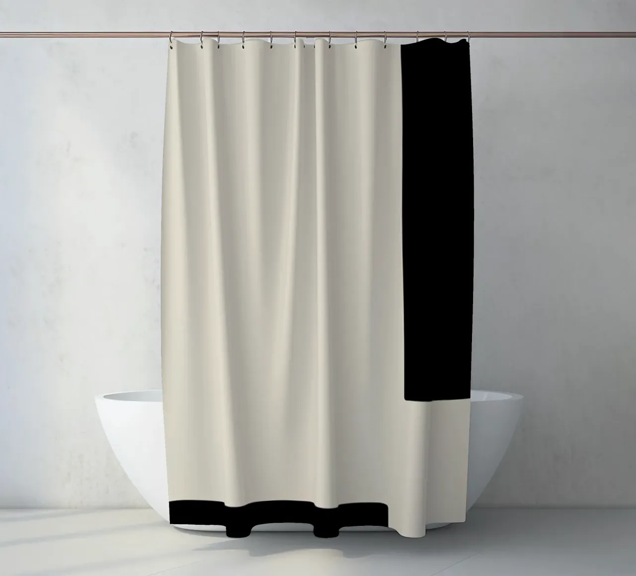 Border Duschvorhang von Graphite