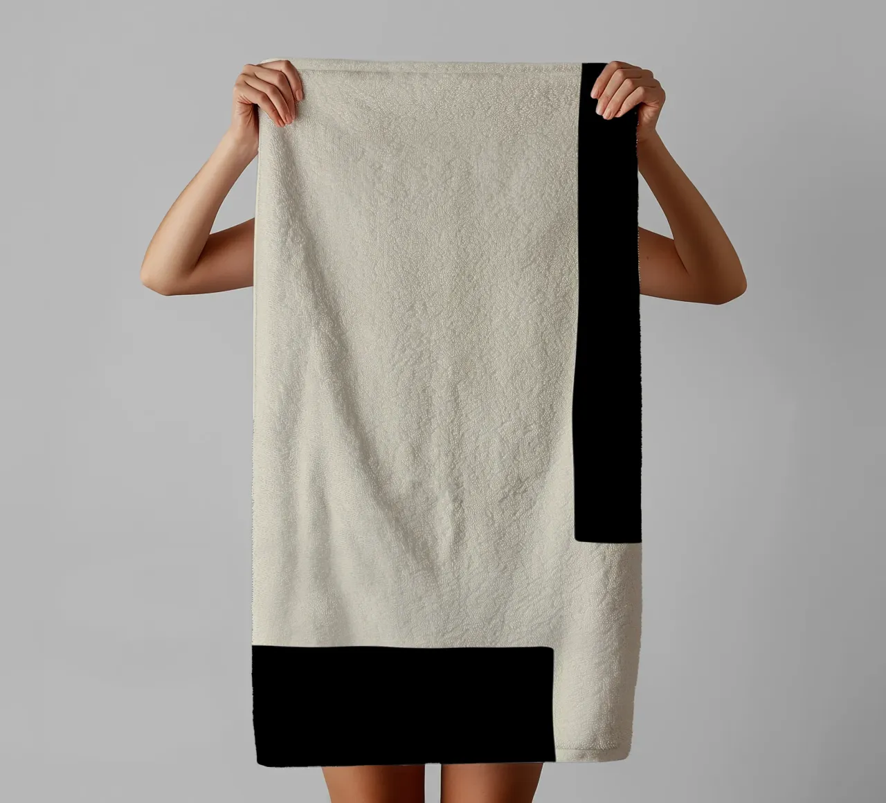 Border asciugamano da bagno da Graphite
