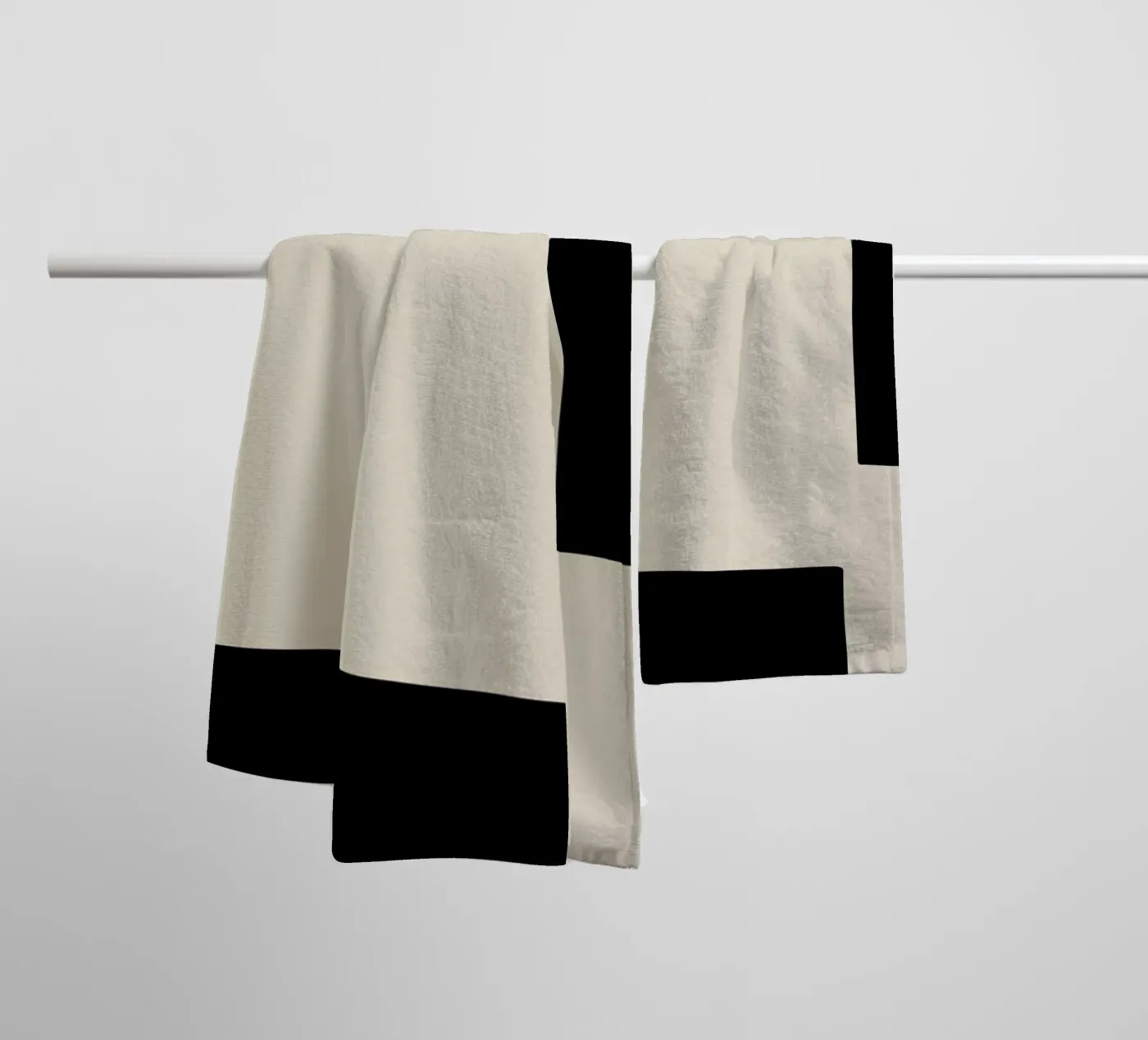 Border asciugamano da bagno da Graphite