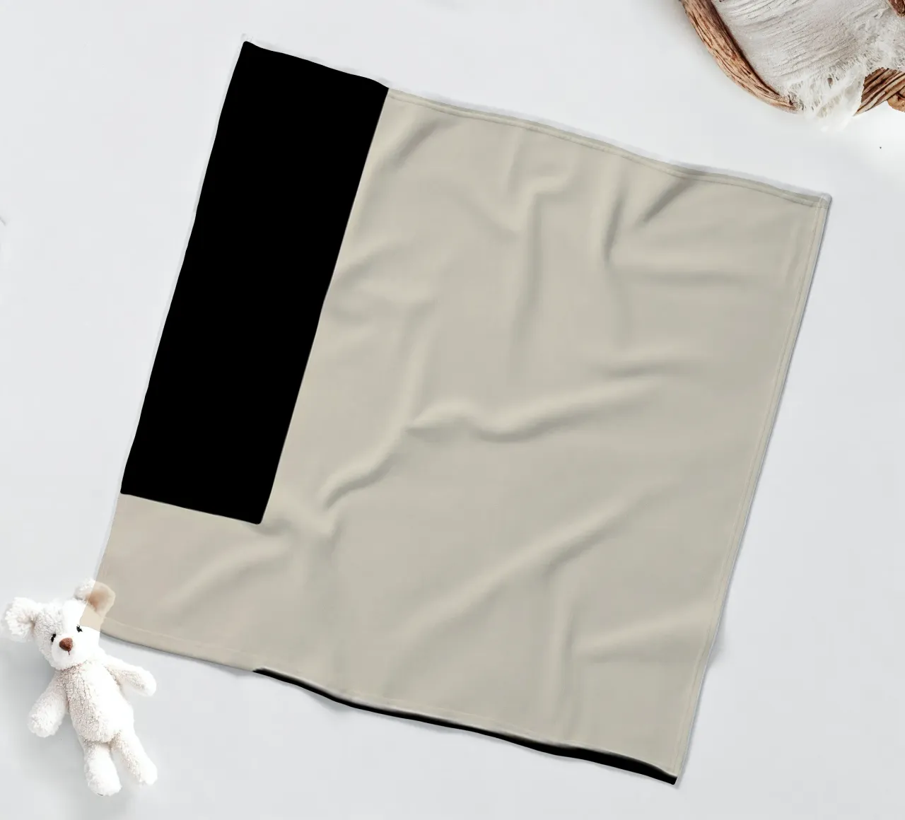 Border fleecedeken van Graphite