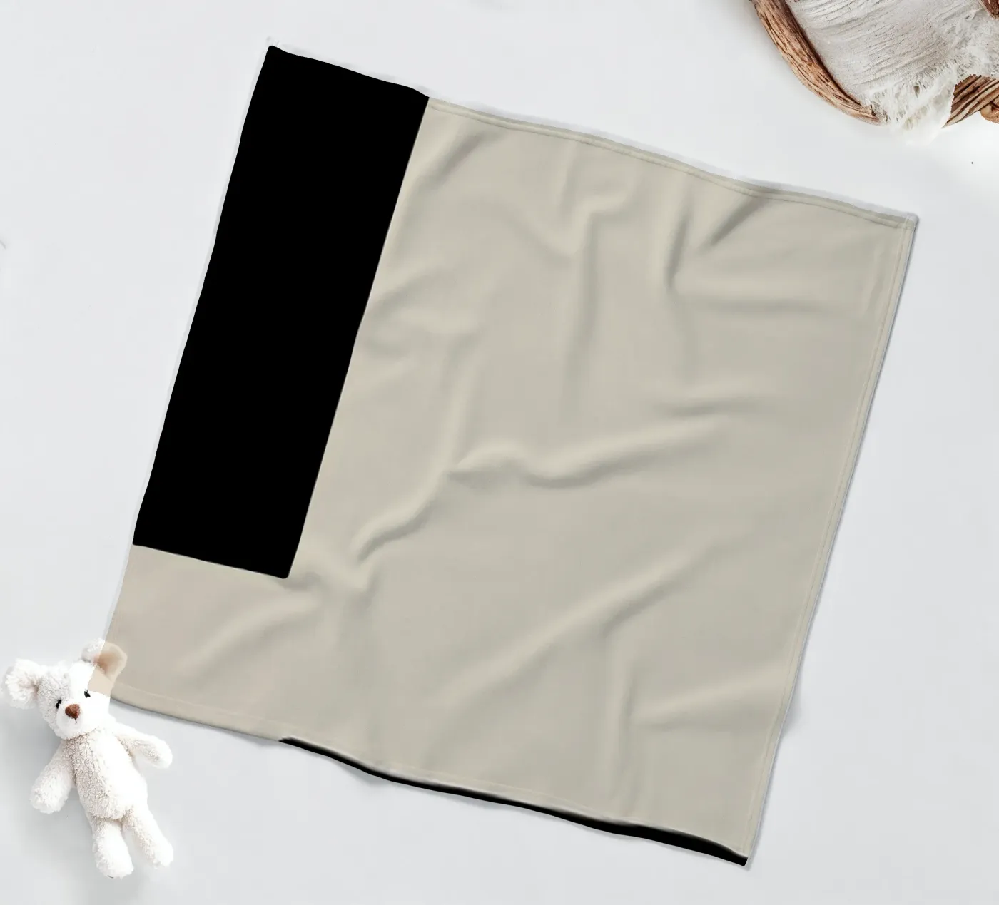 Border fleecedeken van Graphite