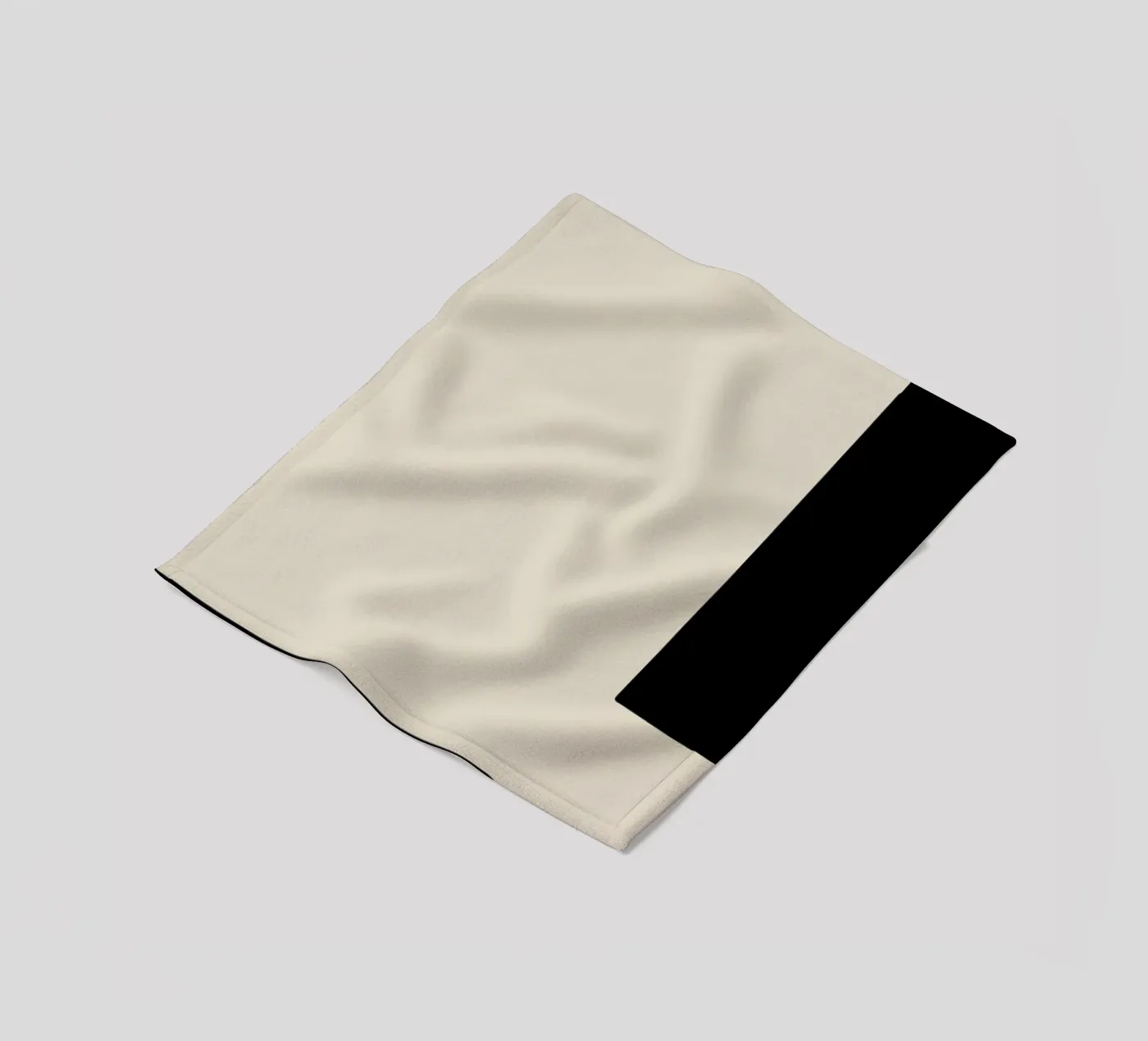 Border fleecedeken van Graphite