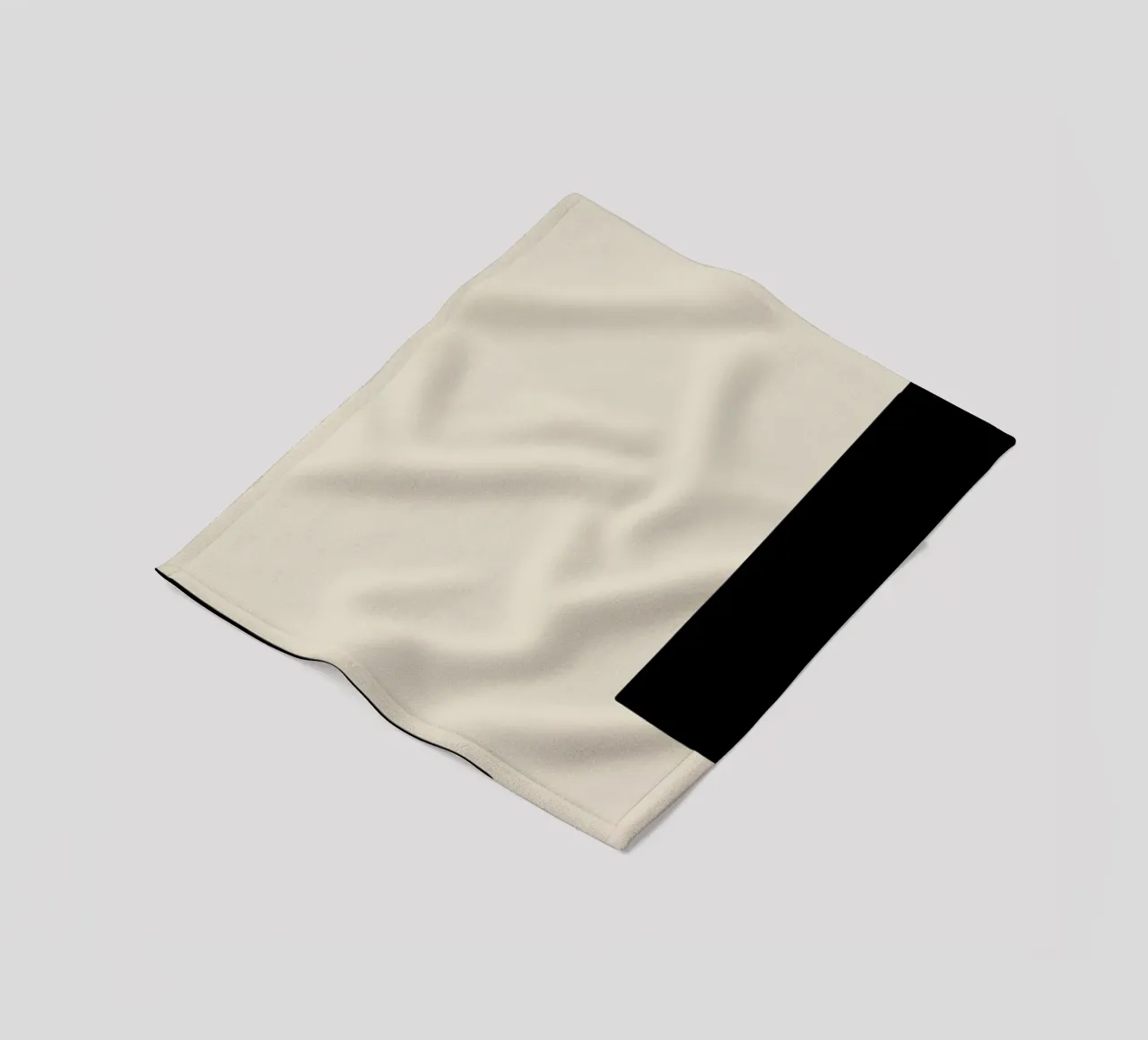 Border fleecedeken van Graphite