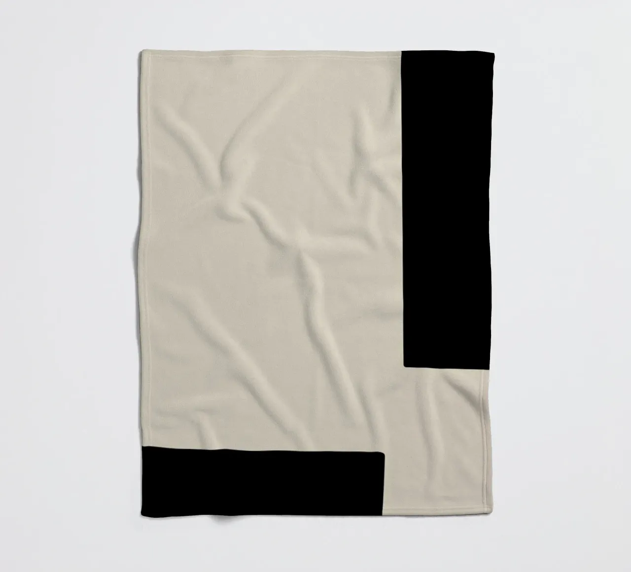 Border fleecedeken van Graphite