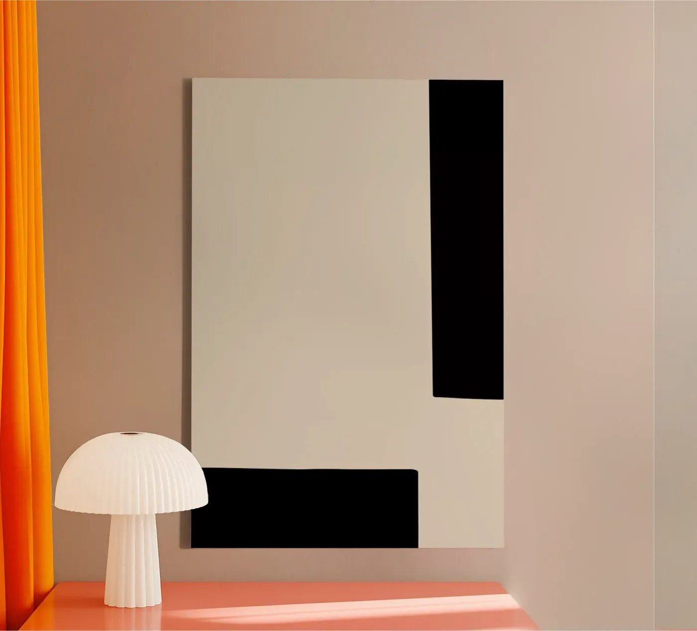 Border canvas van Graphite