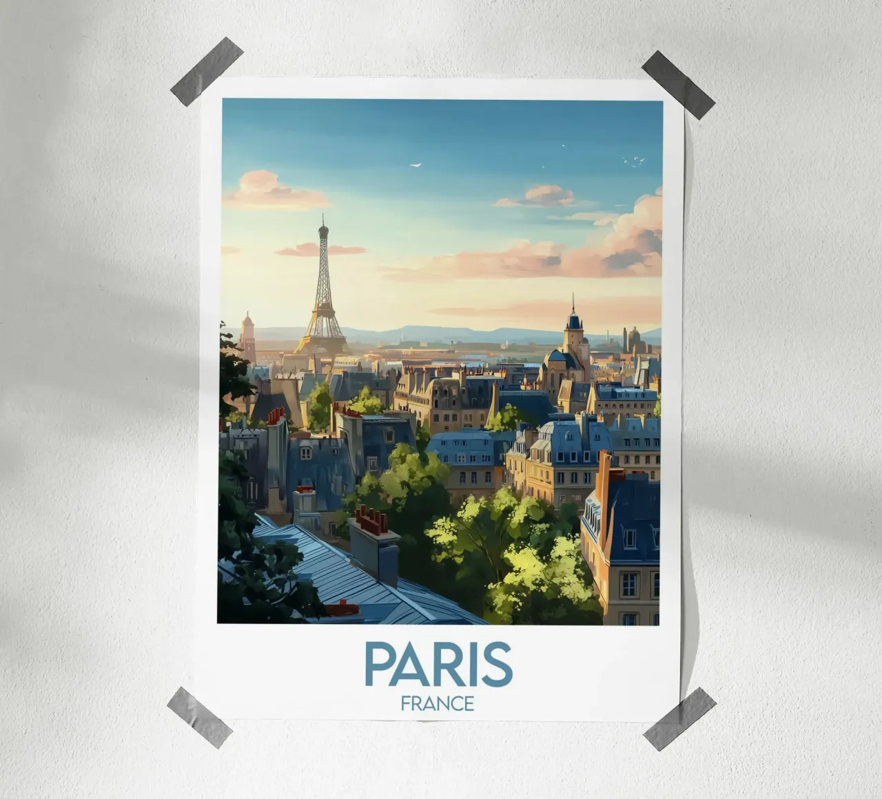 Poster Paris Frankreich Poster von Frame the World