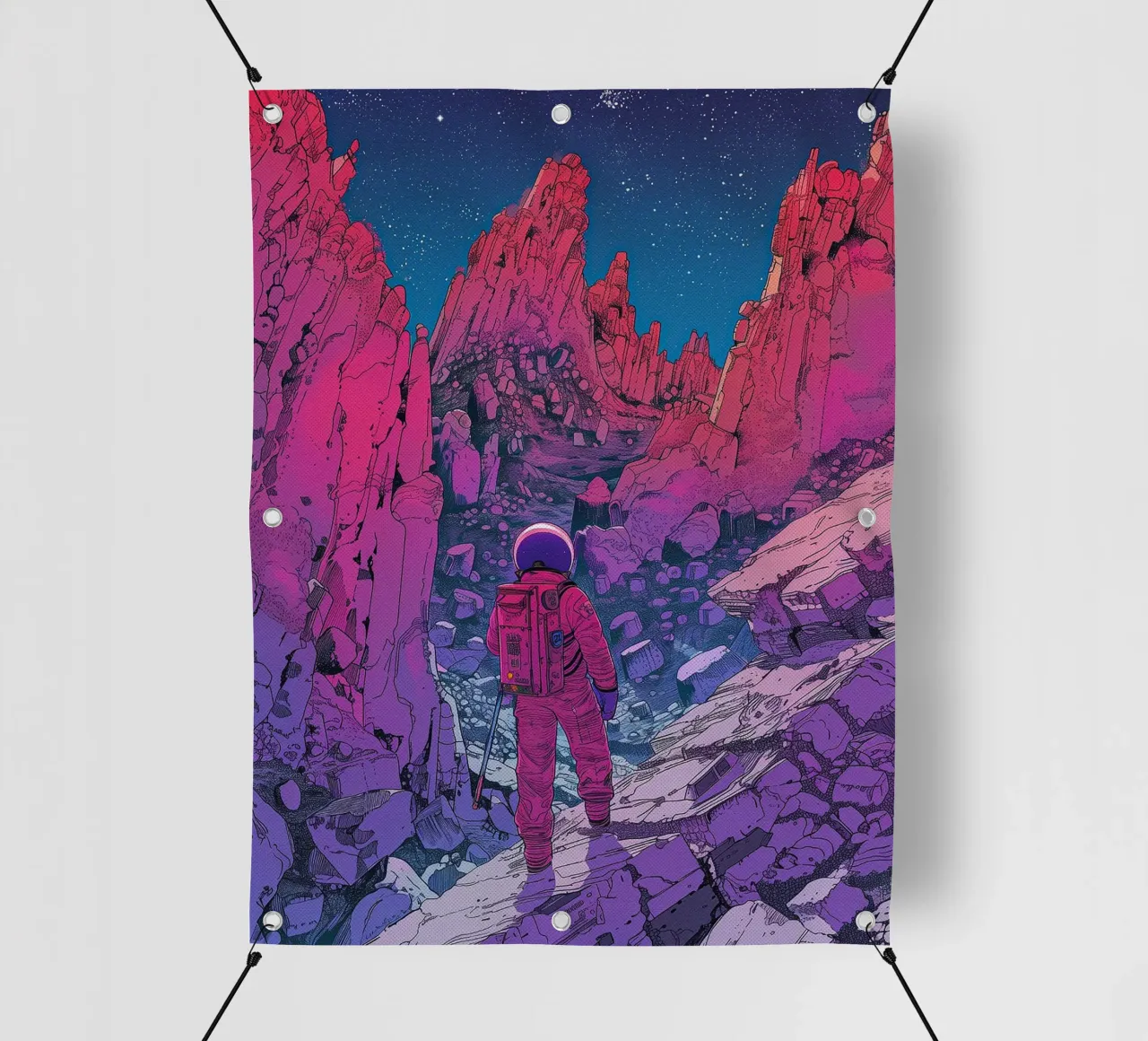 Neon Voyager telo in pvc da Attaboy Dsgn