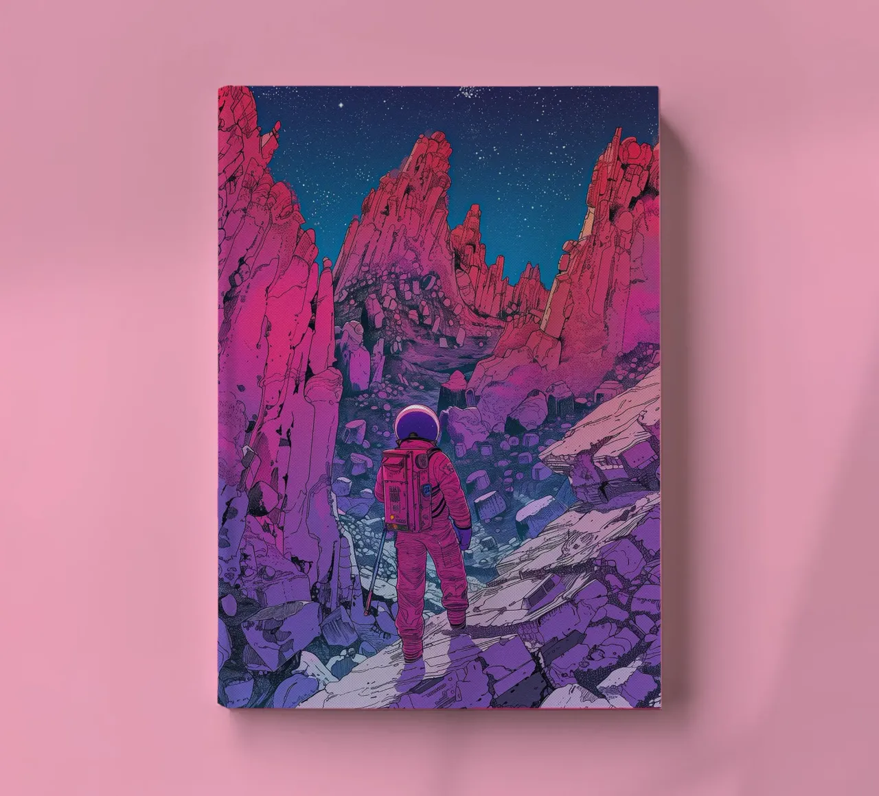 Neon Voyager notebook by Attaboy Dsgn