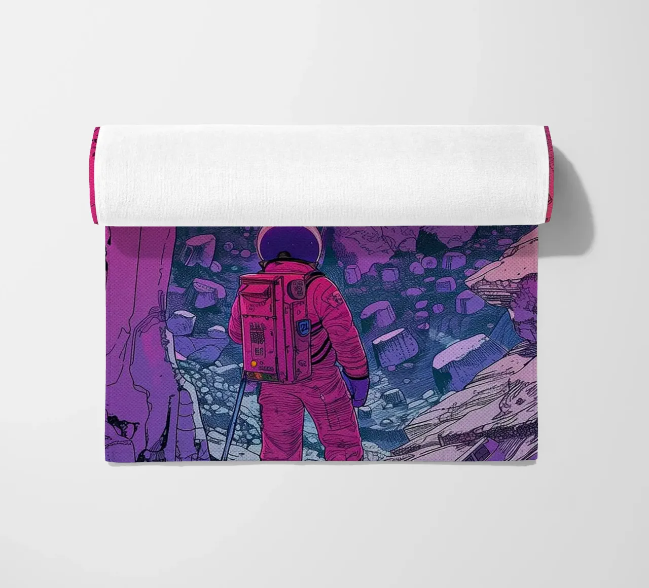 Neon Voyager beach towel by Attaboy Dsgn