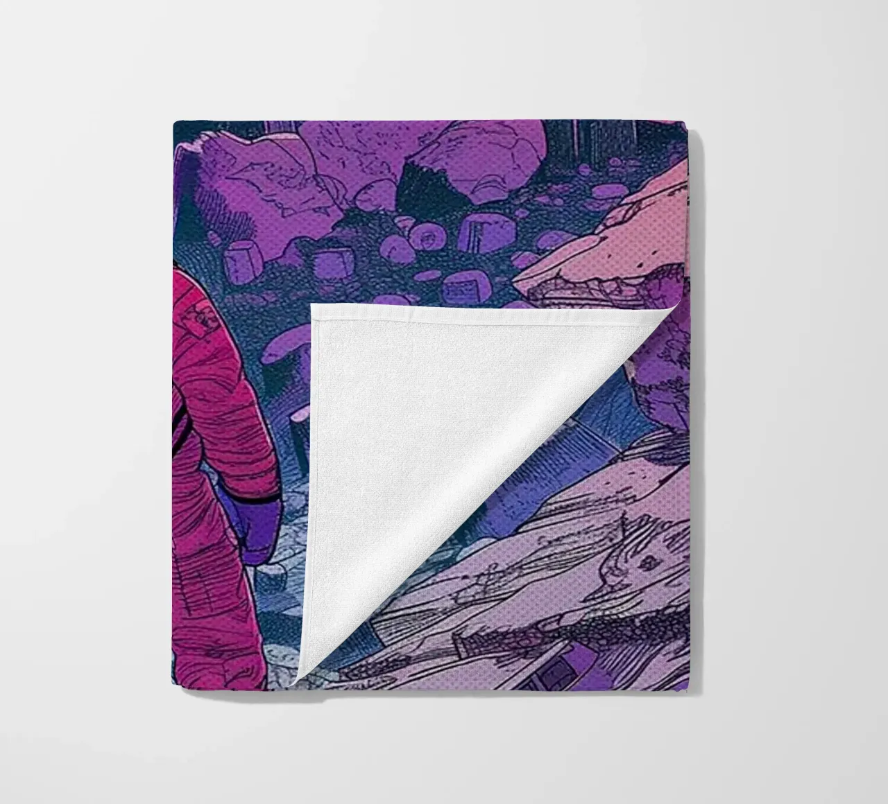 Neon Voyager beach towel by Attaboy Dsgn
