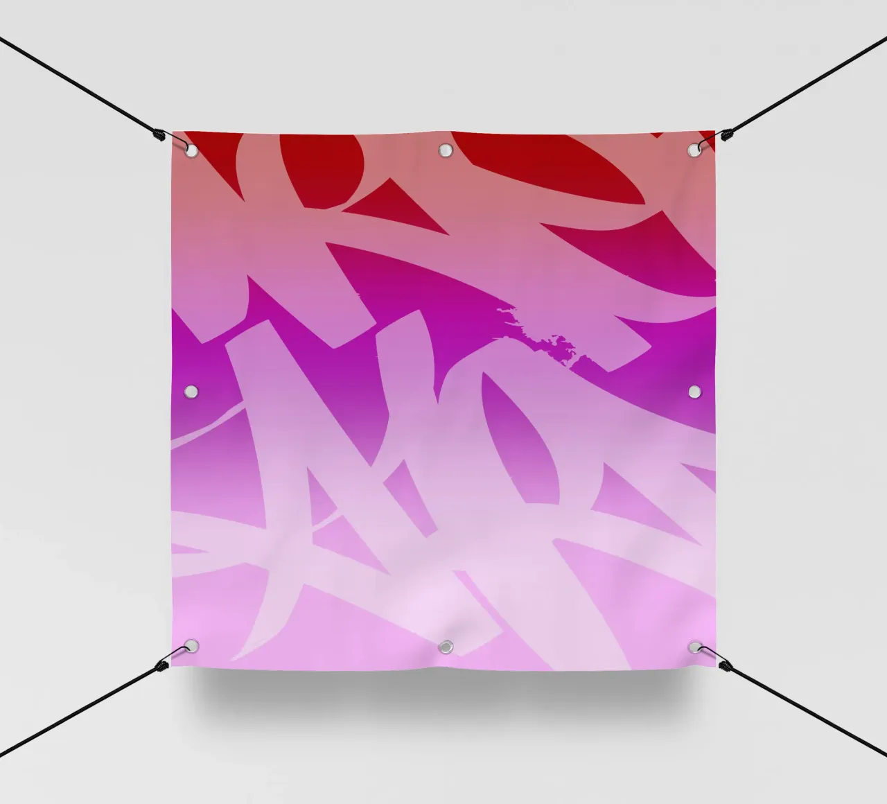 Pinky Graffiti telo in pvc da Flo Klein