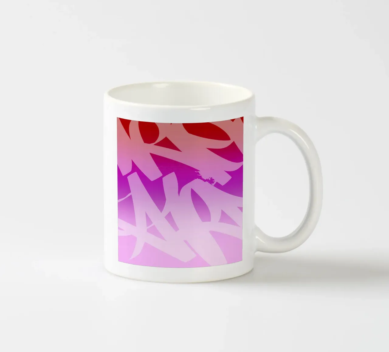 Pinky Graffiti tazza in ceramica da Flo Klein