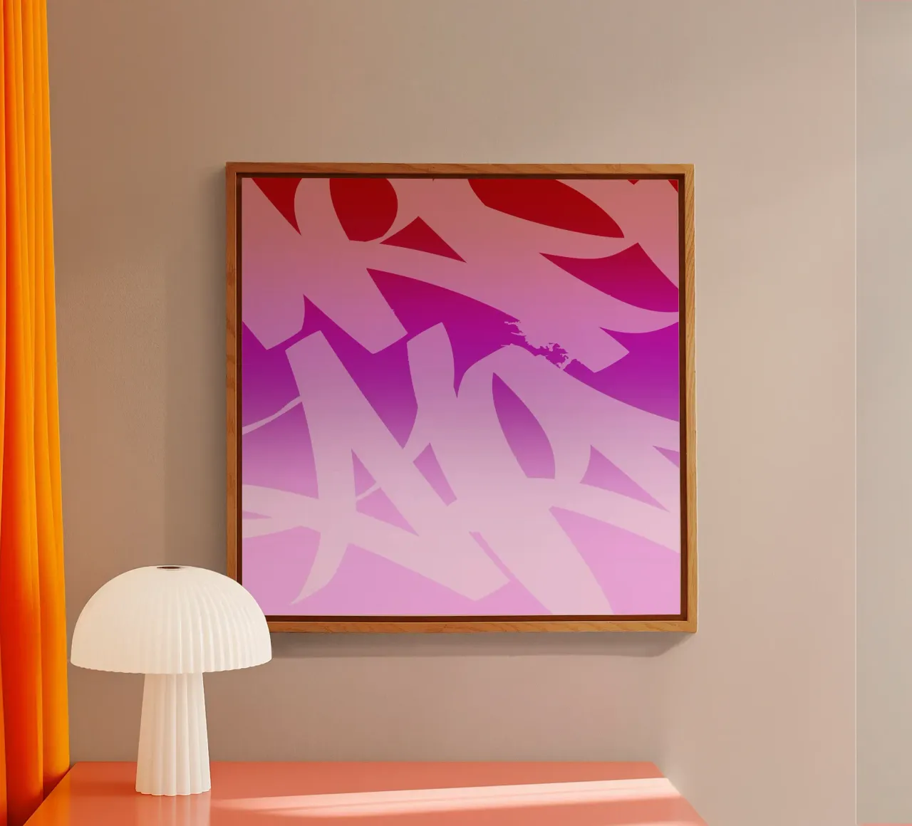 Pinky Graffiti plexiglass da Flo Klein