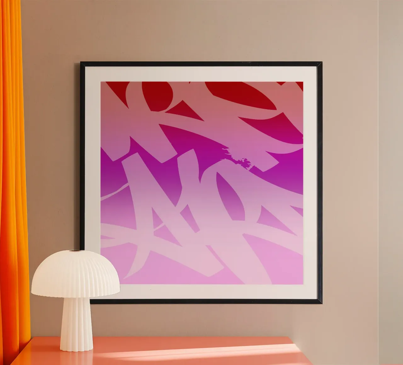 Pinky Graffiti hahnemühle by Flo Klein